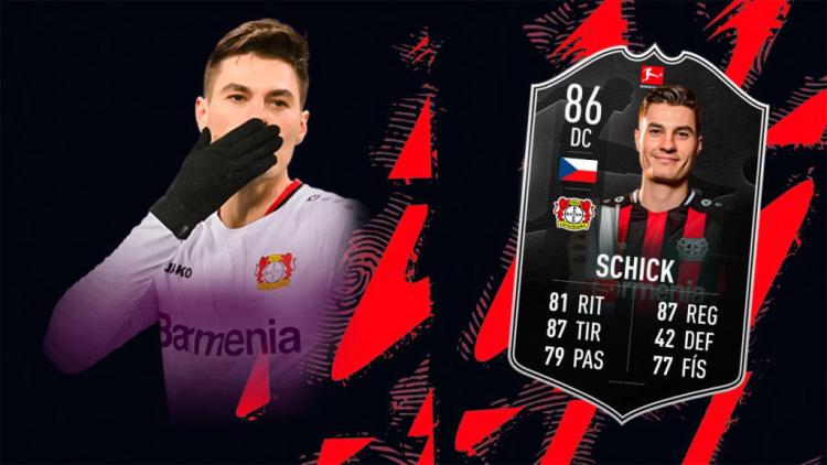 Patrick Schick modtog sit månedens spillerkort i FIFA 22