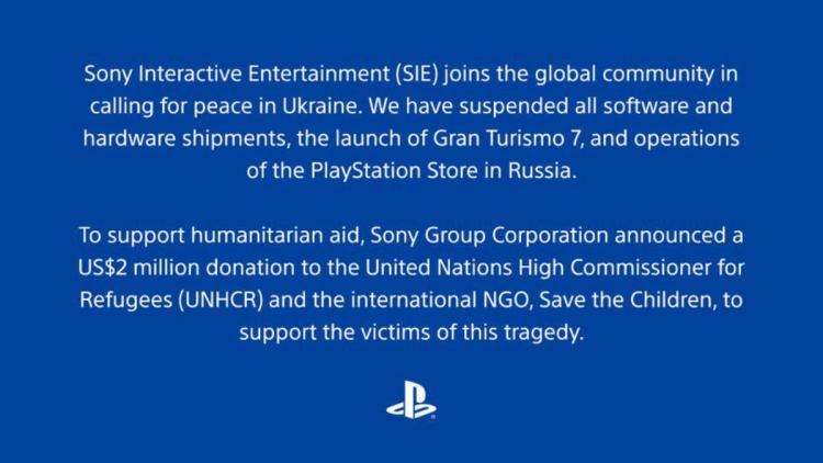 Sony suspenderer leveringer og drift af PlayStation Store i Rusland