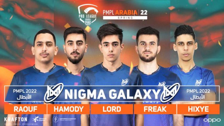 Nigma Galaxy blev mester PUBG Mobile Pro League - Arabia Spring 2022