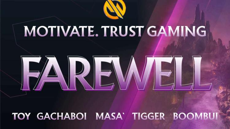 Motivate.Trust Gaming har opløst listen over Dota 2