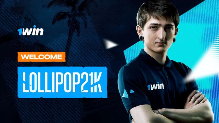 Officiel: lollipop 21k sluttede sig til 1WIN