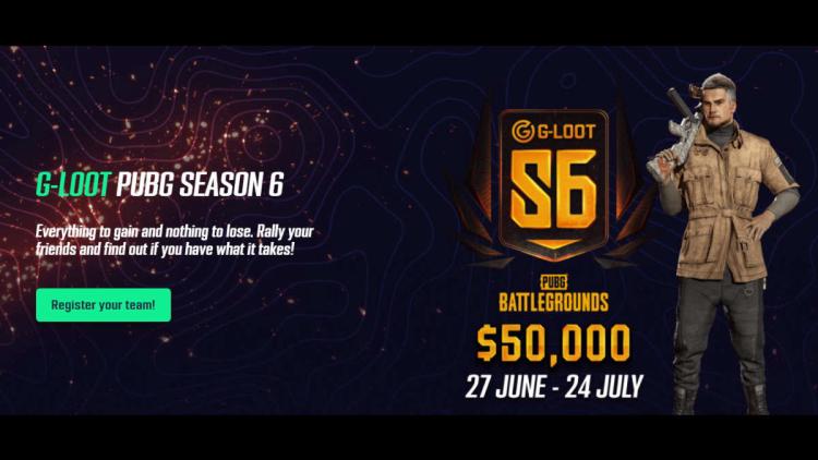 Annoncering G-Loot PUBG Season 6