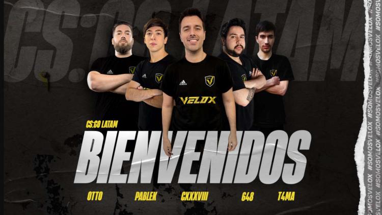 Velox Esports ændrede argentinske CS:GO-liste