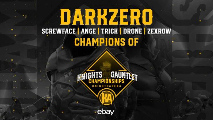 DarkZero Esports blev vinderen af Knights Gauntlet 2022: Championship