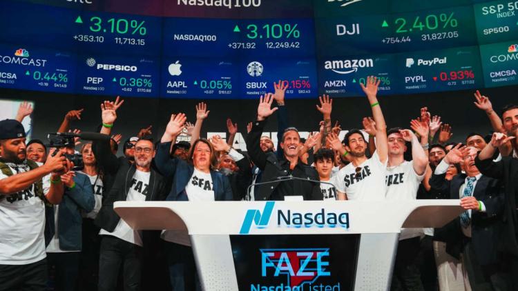 FaZe Clan er officielt noteret på børsen NASDAQ under tickeren " FAZE "