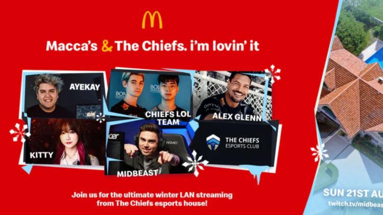 McDonald 's bliver partner af The Chiefs Esports Club