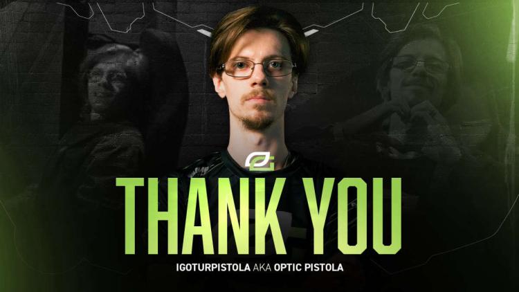 iGotUrPistola blev løst fra sin kontrakt med OpTic Gaming