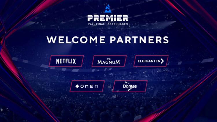 Netflix, OMEN, Elgiganten, Magnum og Doritos blev partnere BLAST Premier Fall Finals 2022