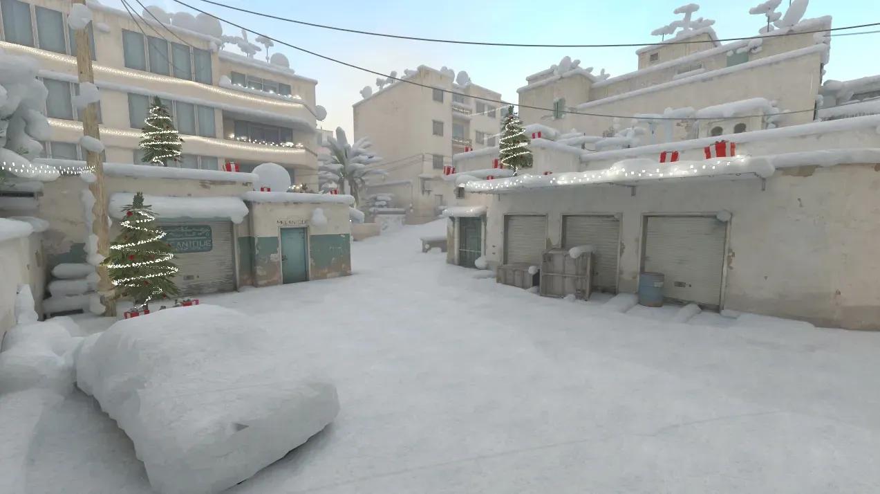 Modder forvandler Dust2 med en vintermakeover til CS2