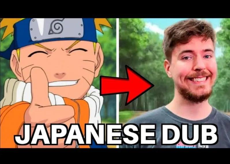 MrBeasts videoer er nu dubbet af Narutos stemmeskuespiller 
