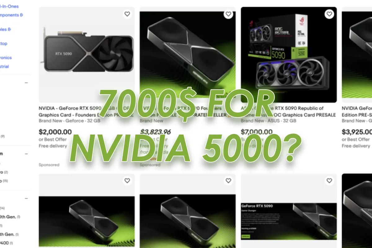 GeForce RTX 5090 på eBay for op til $7.000 før lancering