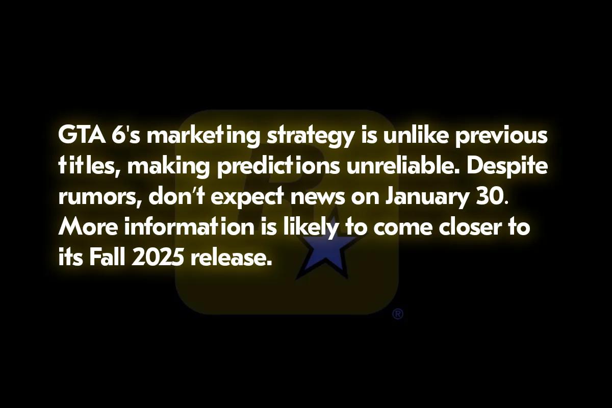 Marketingkampagnen for GTA 6 er "anderledes": Forvent stilhed indtil efteråret 2025
