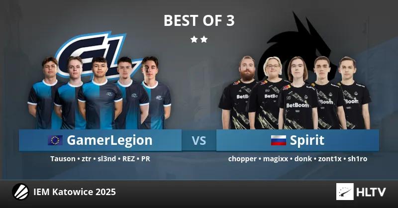 Team Spirit sikrer playoff-plads med sejr over GamerLegion i lower bracket-finalen ved IEM Katowice 2025