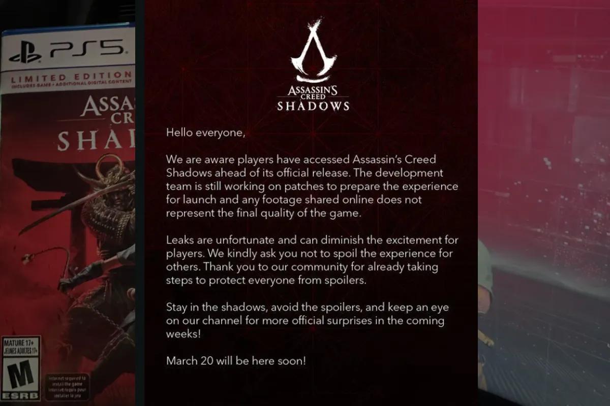 Ubisoft reagerer på Assassin's Creed Shadows-lækage en måned for tidligt 