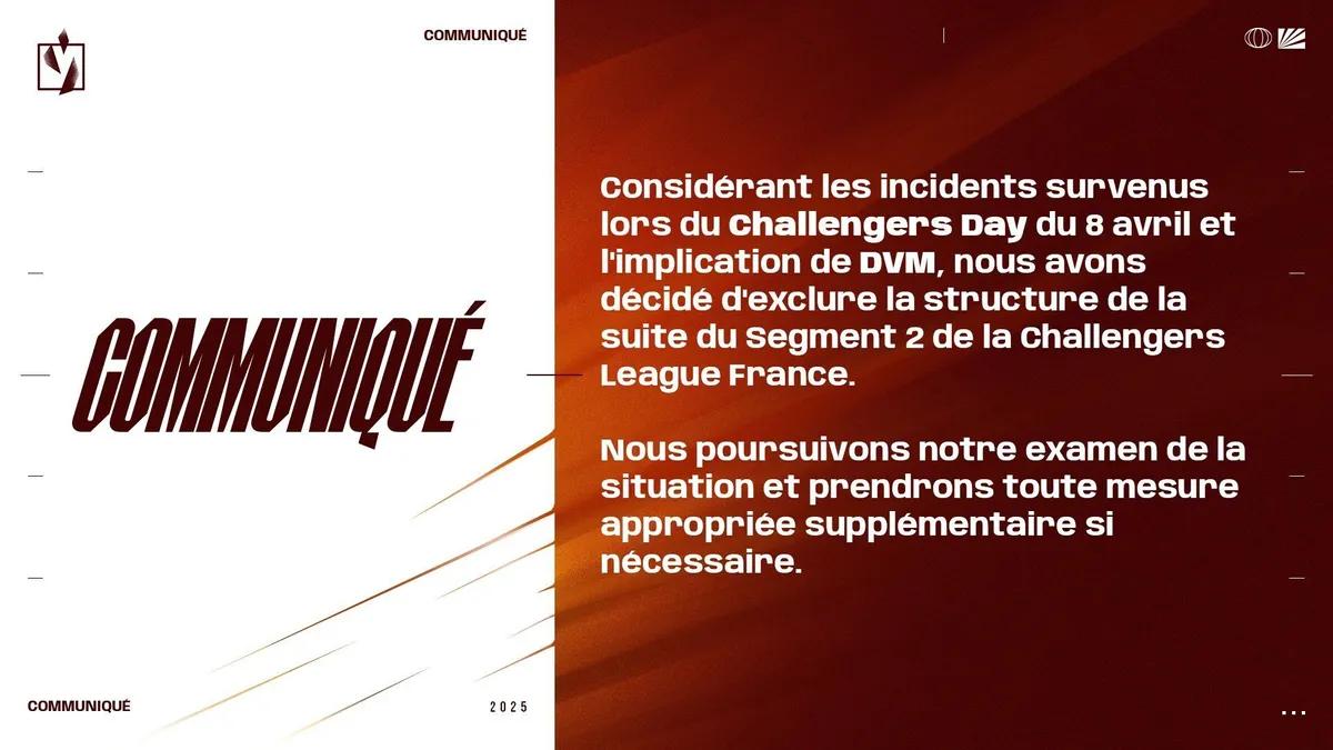 Det franske hold DVM diskvalificeret fra VALORANT Challengers 2025 France: Revolution Stage 2 efter fan-initieret slagsmål