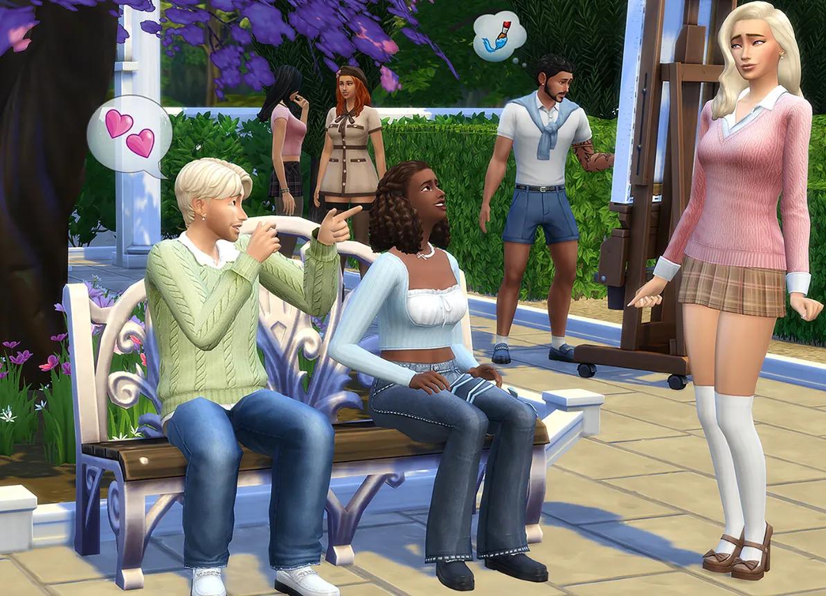 Sims 4 er lige blevet mere rodet, ældre og på en eller anden måde mere trendy – og universitetslivet popper op igen