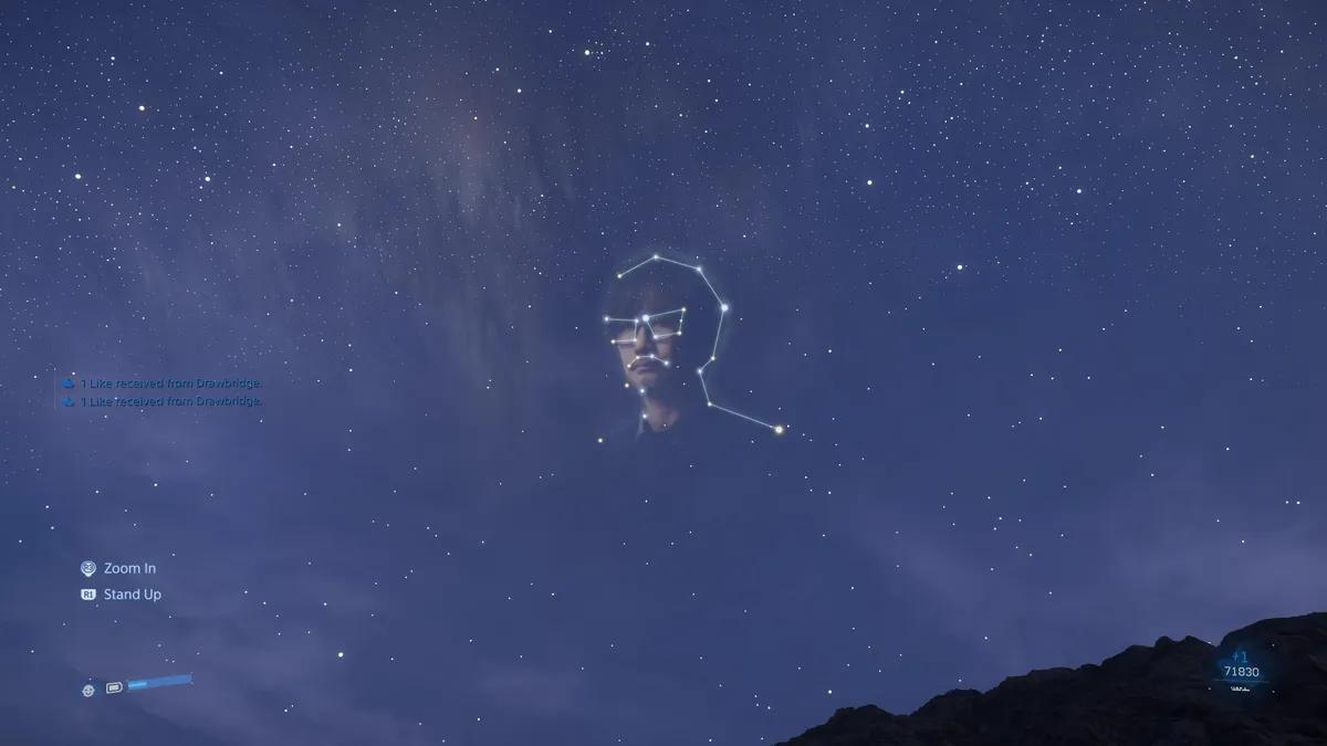 Kojima blandt stjernerne? Death Stranding 2-fans ser skjult stjernebillede formet som skaberens ansigt