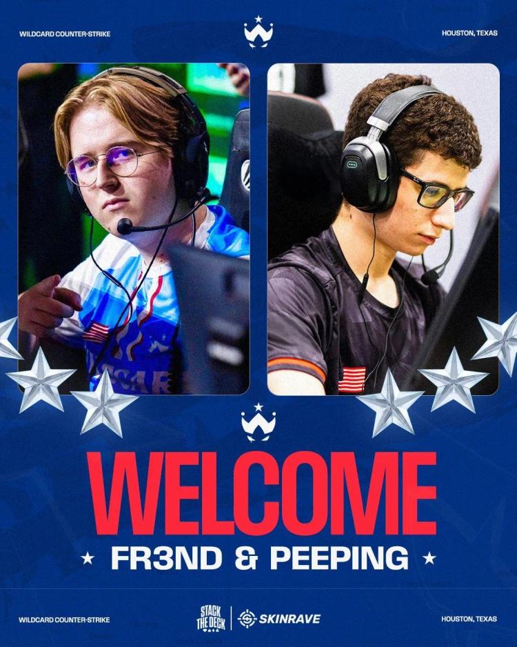 Wildcard annoncerer erstatninger for stanislaw og phzy: Peeping og fr3nd slutter sig til CS2's hovedliste