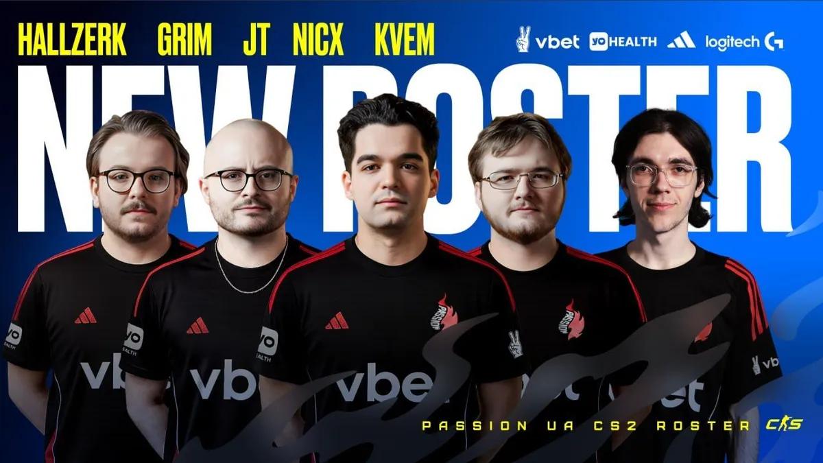 Officielt: Passion UA afslører ny CS2-liste med Complexity-kvartetten og Kvem