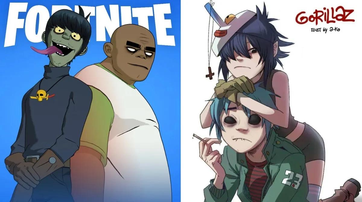 Gorillaz Skins rygtes at deltage i Fortnite Festival sæson 10