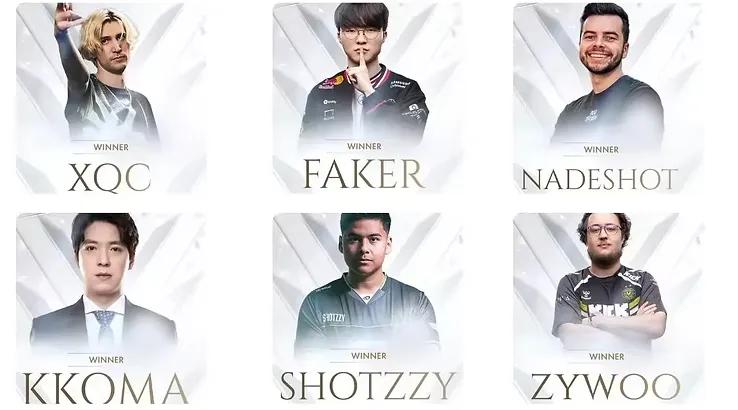 Esports Awards 2025: Fuld liste over vindere og nominerede