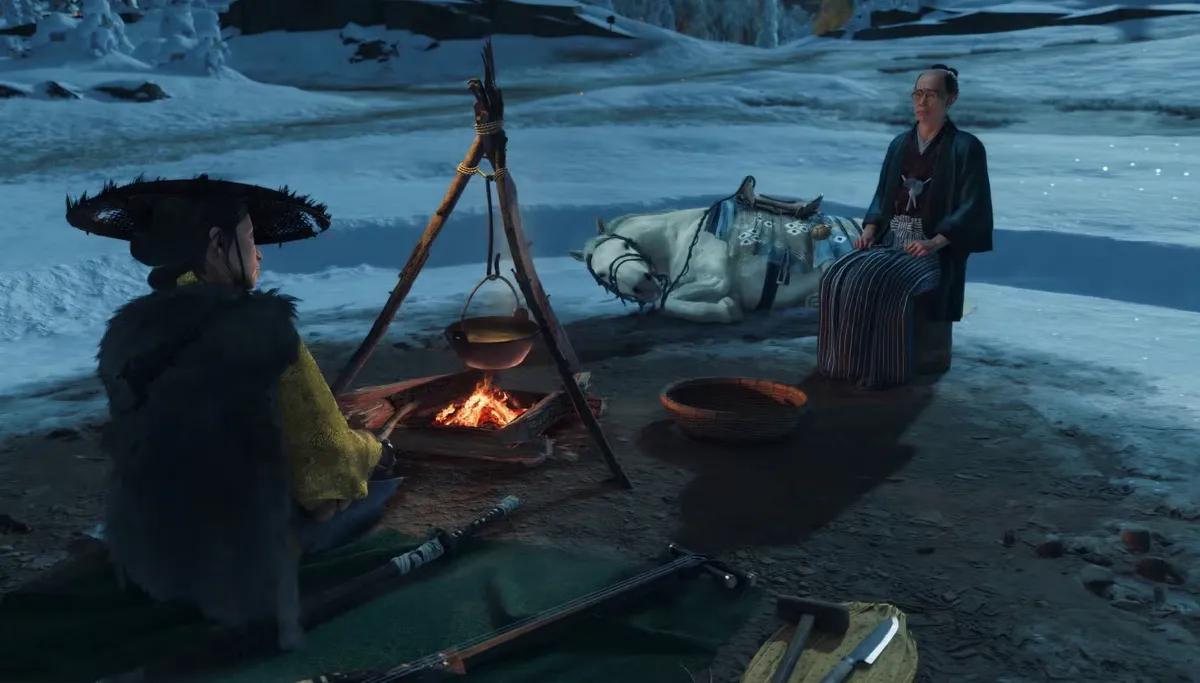 Ghost of Yotei udvider funktionerne i campingsystemet