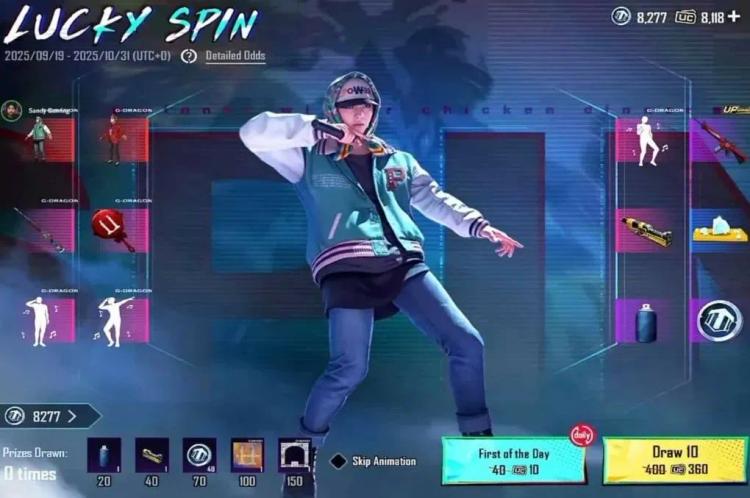 Samarbejde mellem PUBG Mobile og G-Dragon: Lucky Spin, belønninger og eksklusivt indhold
