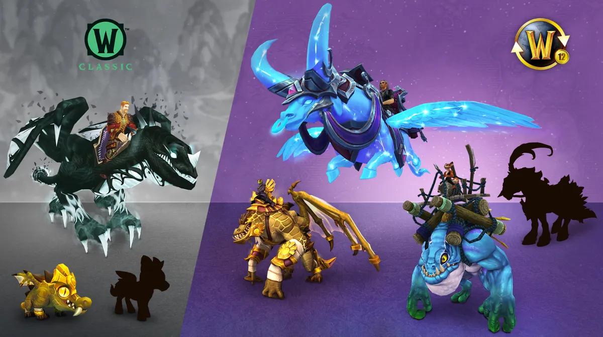 World of Warcraft afslører 2026 12-måneders abonnementsbelønninger med nye Astral Aurochs og Sha-Scarred Drake Mounts