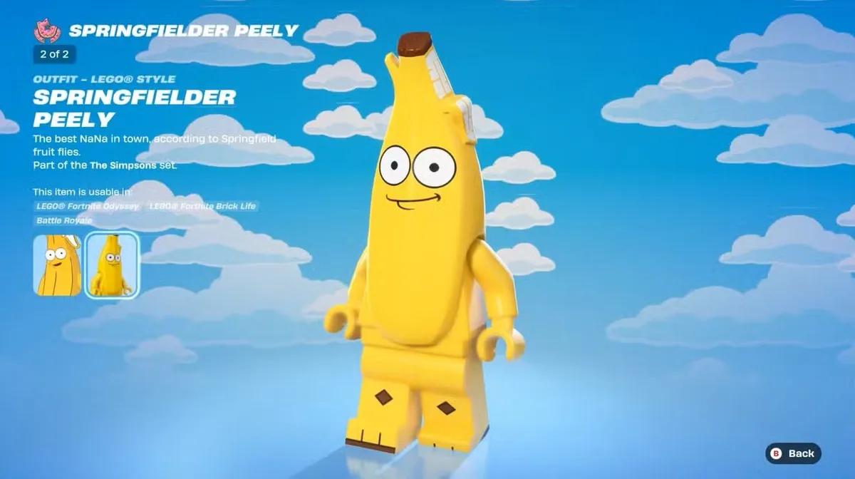 Fortnite x The Simpsons: Sådan låser du op for det kommende Springfielder Peely-skin