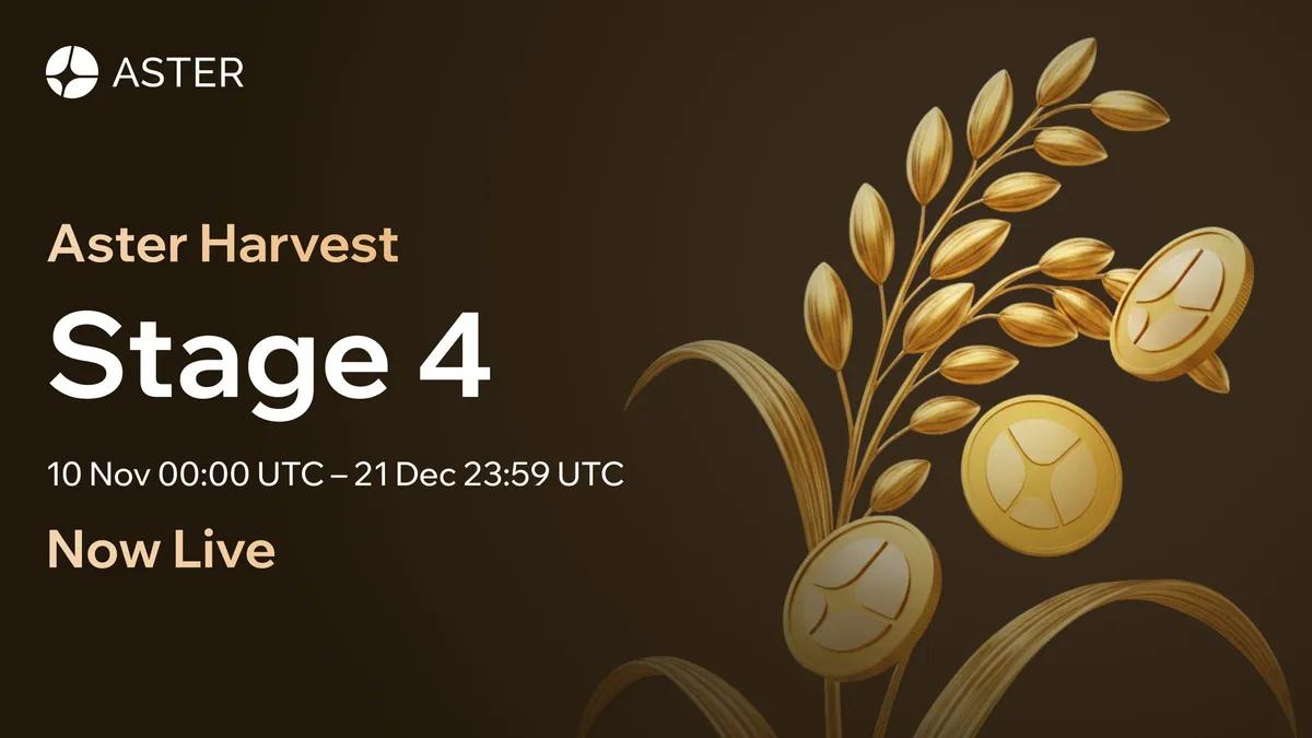 Aster DEX lancerer fase 4 af Harvest-programmet