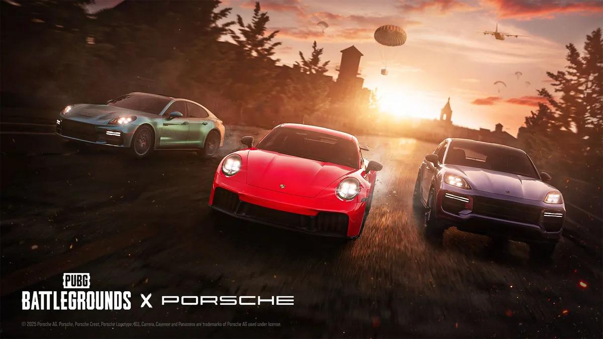 PUBG Mobile x Porsche vender tilbage i version 4.1: Motor Cruise Event bringer ikoniske superbiler til slagmarken