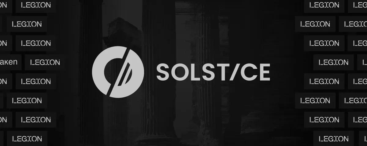 Solstice annoncerer salg af $SLX-tokens på Legion-platformen