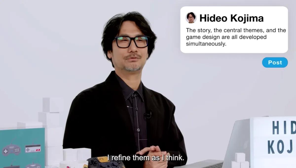Kojima vender kameraet mod sig selv og genovervejer sine kreative regler