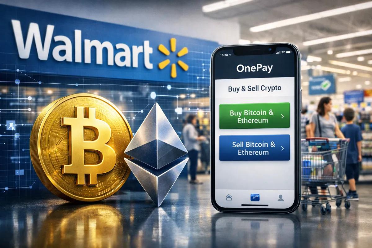 Walmart lancerer handel med Bitcoin og Ethereum via OnePay-appen: Et skridt i retning af massekryptoadoption