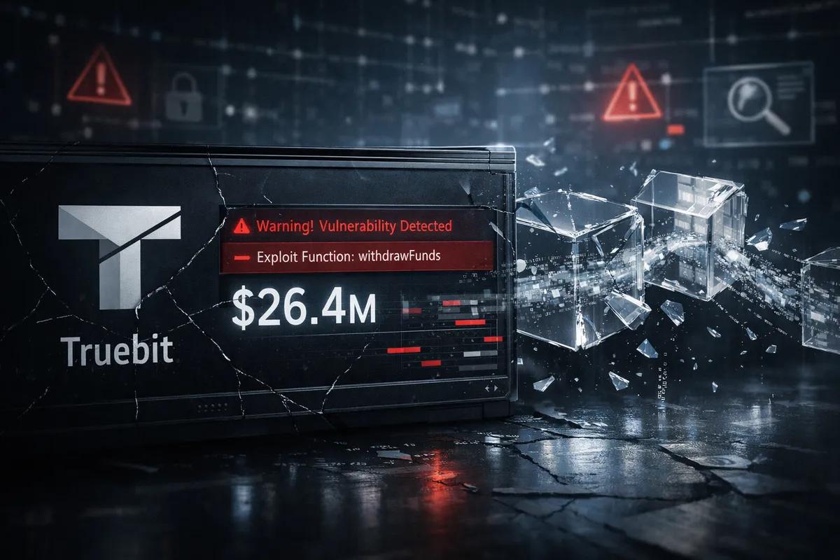 Første store hack i 2026: Truebit Protocol mister 26,4 millioner dollars på grund af sårbarhed i smartkontrakt