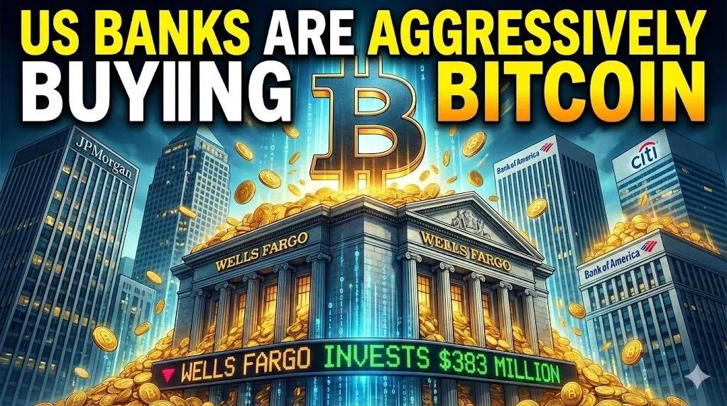 Amerikanske banker køber aggressivt Bitcoin: Wells Fargo investerer 383 millioner dollars