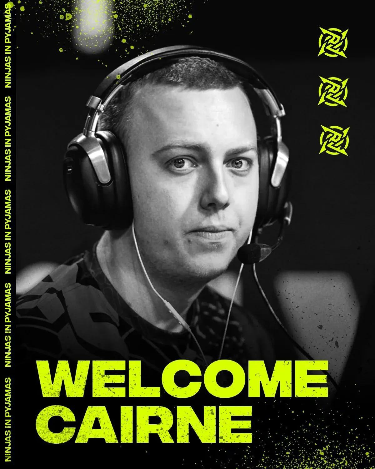 CS2: Ninjas i pyjamas underskriver Cairne