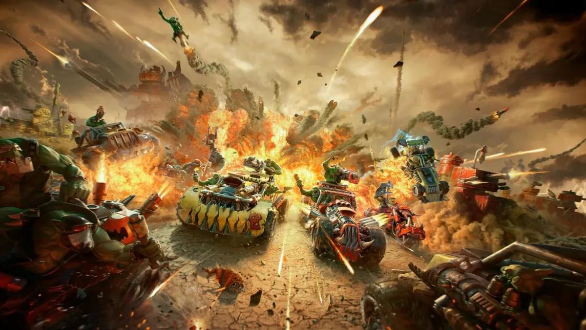 Warhammer 40,000: Speed Freeks kommer til PS5 - Orky Combat Racing rammer konsollerne i 2026