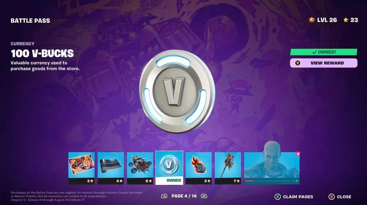 Fortnite annoncerer ændringer i V-Bucks-priser og Battle Pass-belønninger