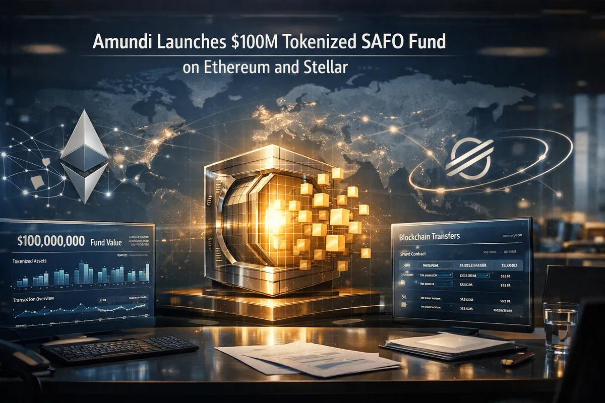 Amundi lancerer tokeniseret SAFO-fond på 100 millioner dollars på Ethereum og Stellar
