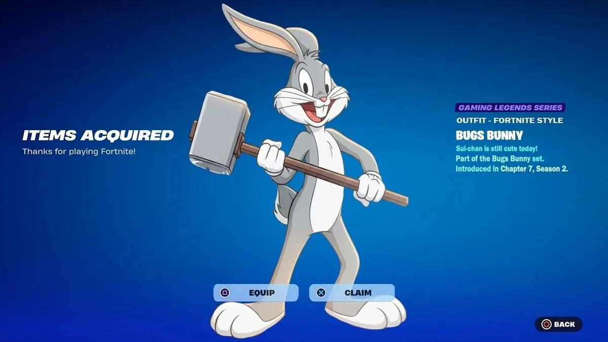 Fortnite tilføjer Bugs Bunny-skin – sådan låser du det op