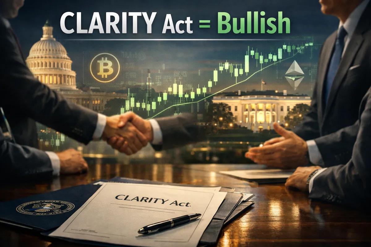 Stor bullish katalysator for krypto! Amerikanske senatorer og Det Hvide Hus når til principiel aftale om CLARITY-loven