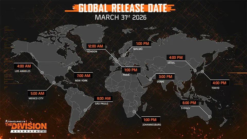 Division Resurgence lanceres globalt med Day One-belønninger