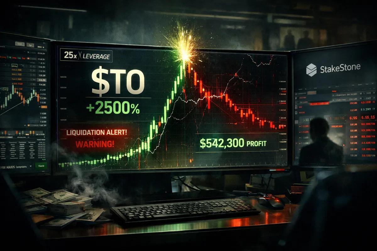 Svindelpumpe på 25x: $STO fra StakeStone steg 2500%.