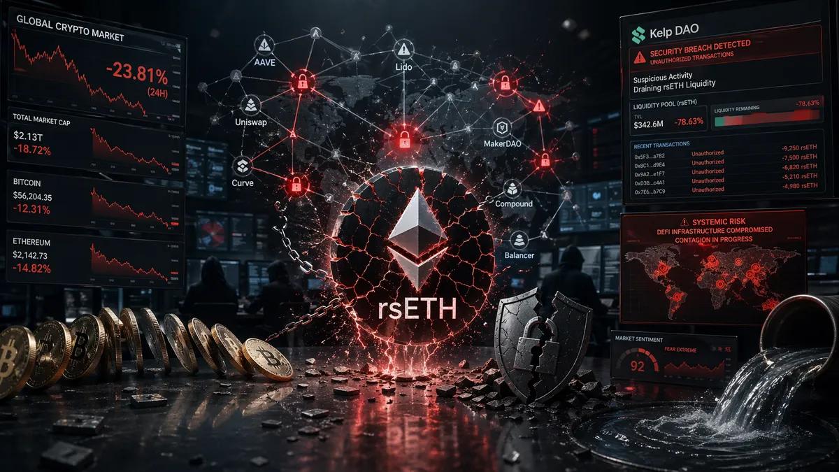 Hele kryptomarkedet er truet! rsETH Kelp DAO-hack eskalerer til en systemisk DeFi-krise