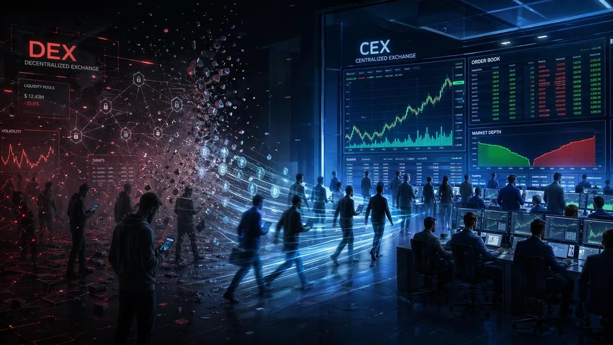 Handlende skifter massivt fra DEX til CEX
