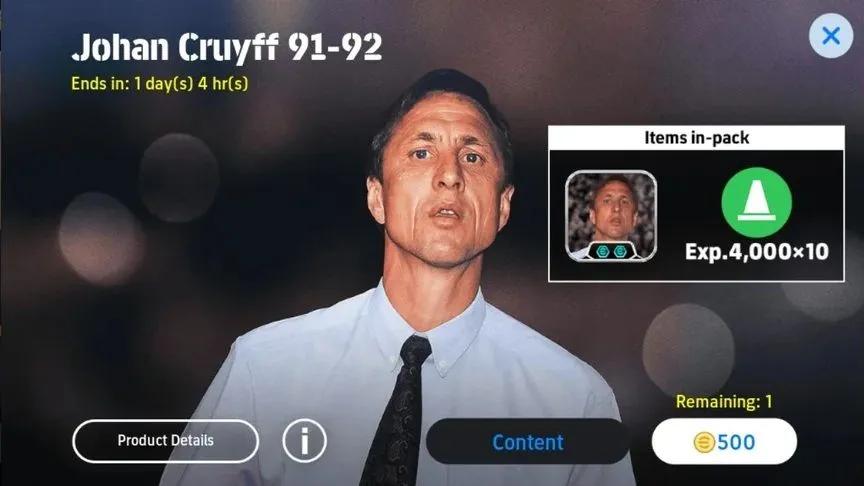 eFootball tilføjer Johan Cruyff — Ny LinkUp-spilstil og managerpakke