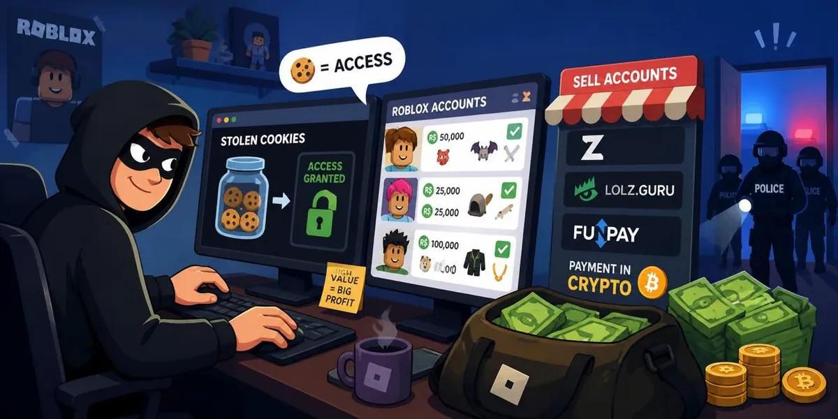 Ukrainske hackere stjal over 600.000 Roblox-konti og tjente næsten 250.000 dollars gennem kryptosalg