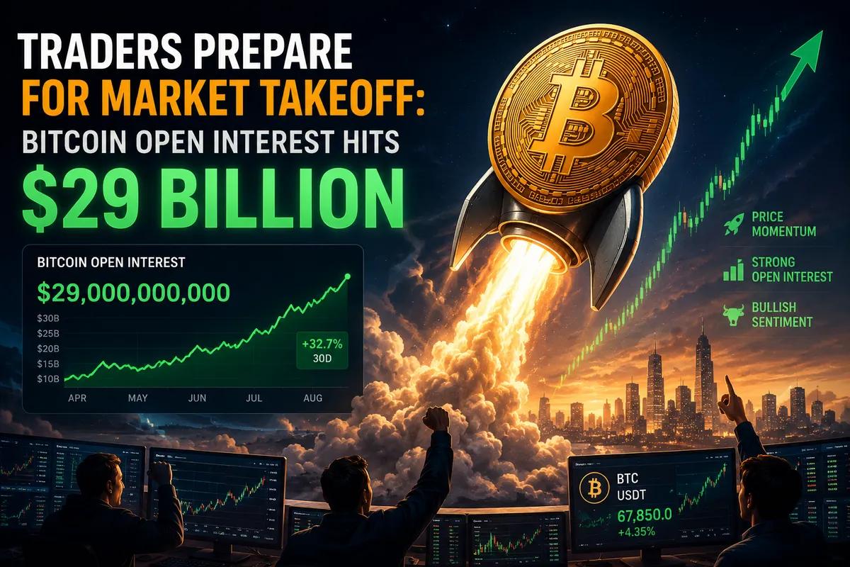 Handlende forbereder sig på markedsstart: Bitcoins åbningsrente rammer 29 milliarder dollars