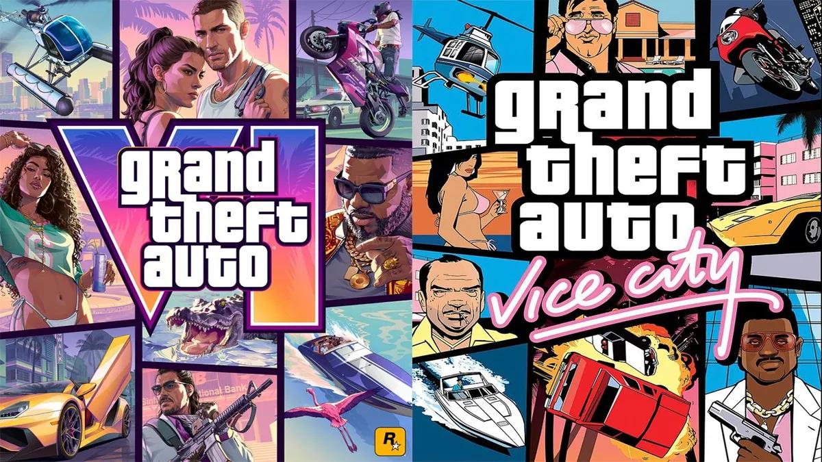 Fans bemærker ligheder mellem GTA 6 og GTA: Vice City-covers